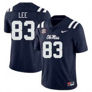 Cayden Lee Mississippi #83 Player Men College Football Jersey - Navy
