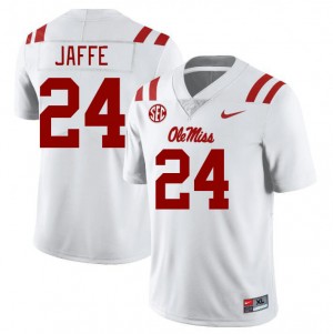 Andy Jaffe Ole Miss Rebels #24 Men's NCAA College Football Jersey - White