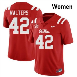 Bryson Walters Ole Miss Rebels Women's College Football NCAA #42 Jersey - Red