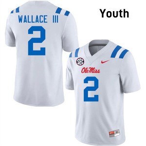 Harrison Wallace III Ole Miss Youth Alumni #2 College Football Jersey - White