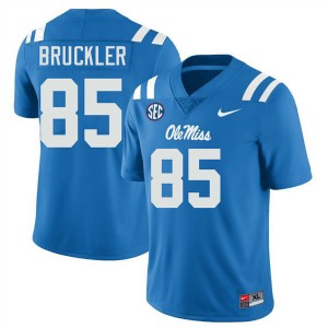 Trace Bruckler Ole Miss High School #85 College Football Men's Jerseys - Powder Blue