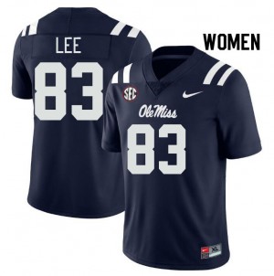 Cayden Lee Ole Miss Rebels Womens College Football 2025-26 #83 Jerseys - Navy