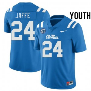 Andy Jaffe Mississippi #24 Youth College Football Limited Jersey - Powder Blue